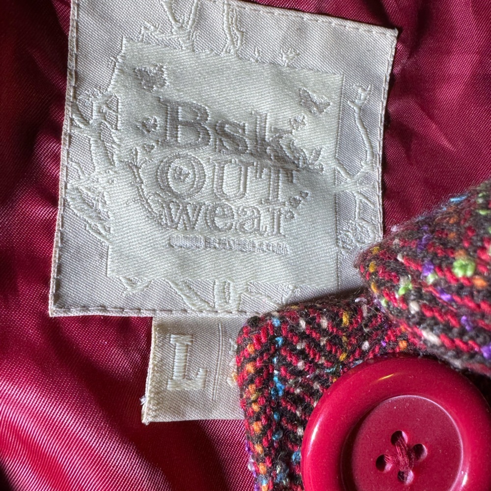 Multicolor Coat with Red Lining - Picture 2 of 5